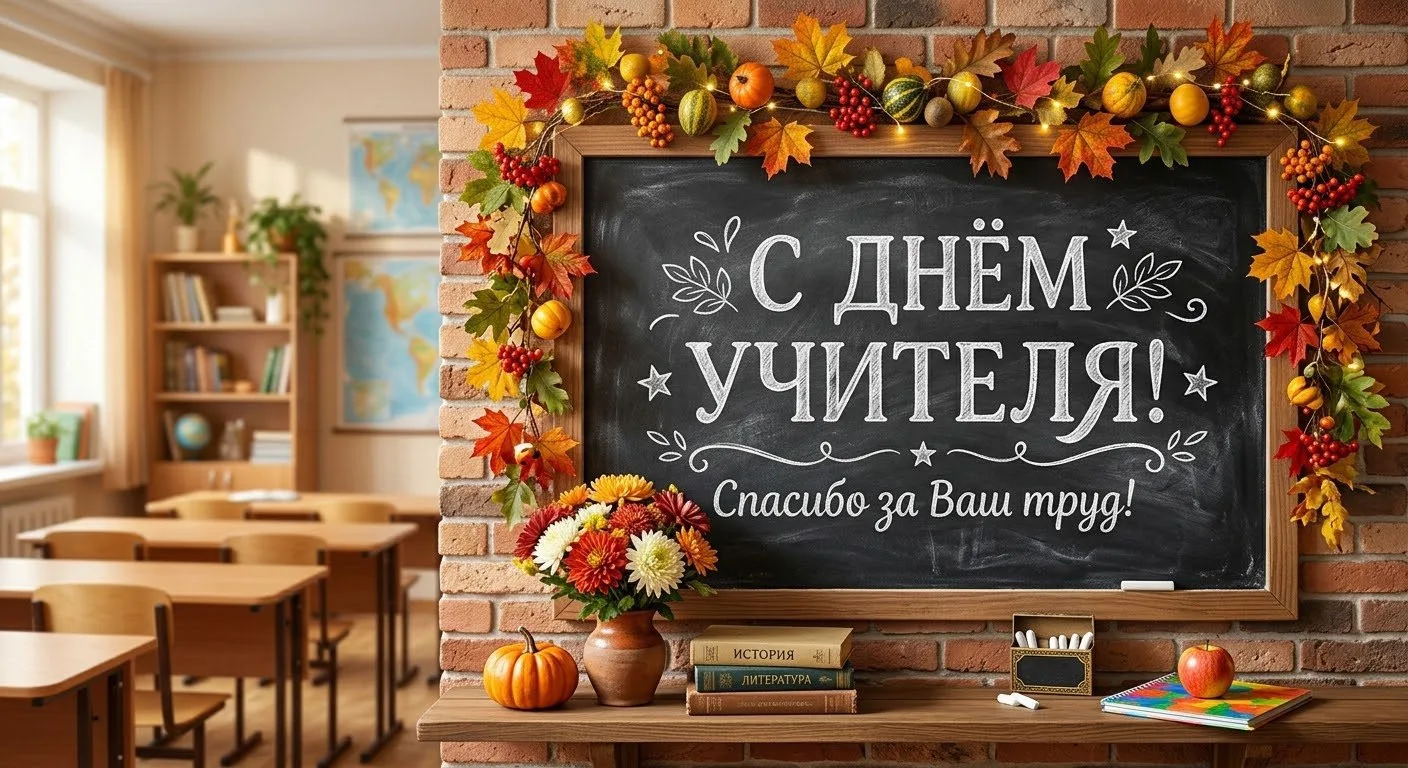 Сегодня мы отмечаем День учителя!