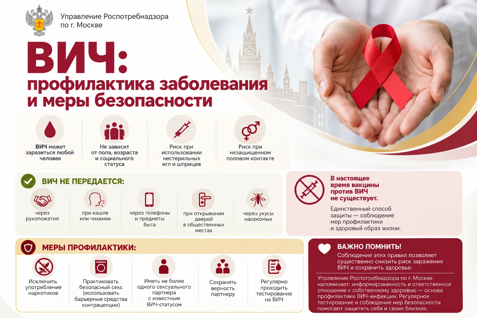 ВИЧ: профилактика заболевания и меры безопасности
