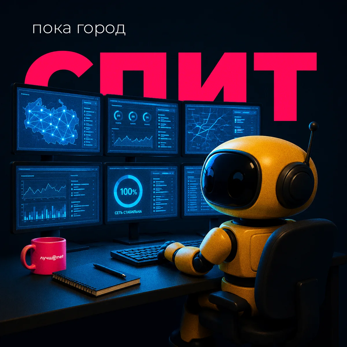 🌙 Что происходит ночью, когда все спят, а интернет работает?
