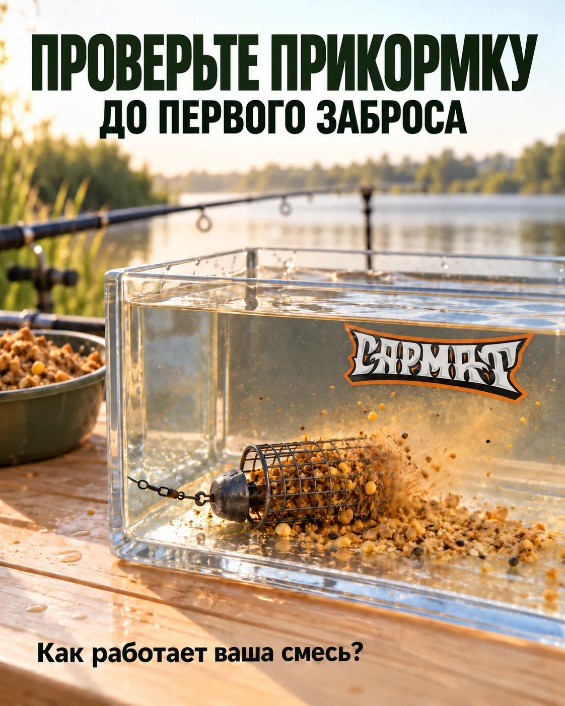 🥣 Проверьте прикормку до первого заброса