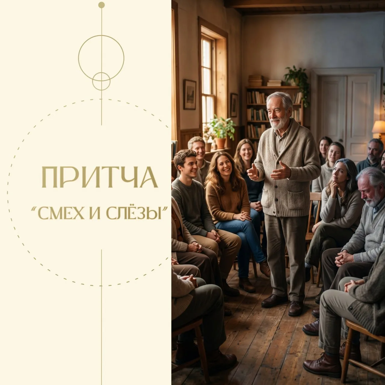 Притча "Смех и слезы" ✨

Один мудрец, выступая перед слушателями, рассказал им анекдот. Вся аудитори