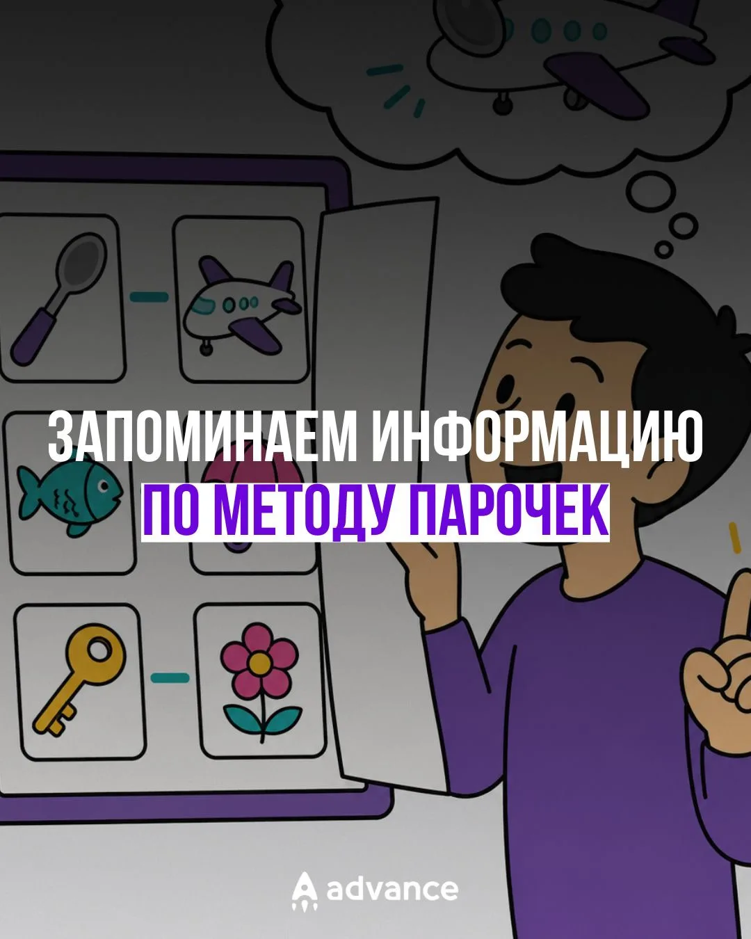 Как запоминать связанную информацию с помощью метода парочек 🧠