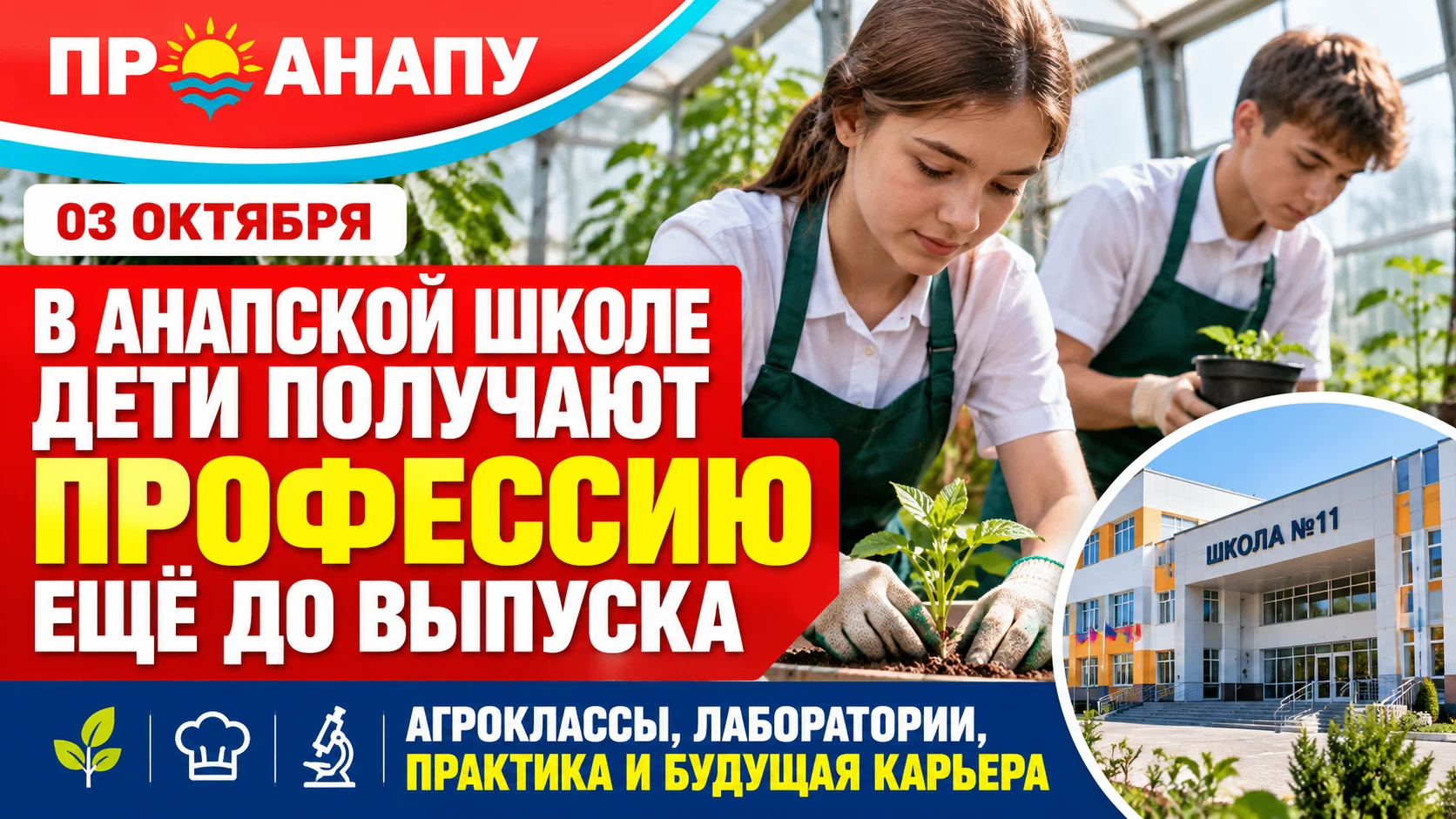 В школе № 11 Супсеха старшеклассники получают первую профессию ещё до выпуска