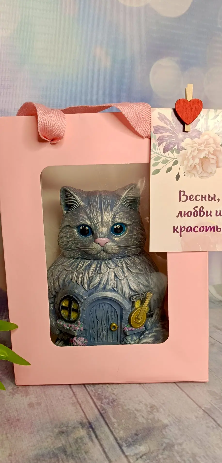Серенький котик уезжает на подарок учителю 🤗