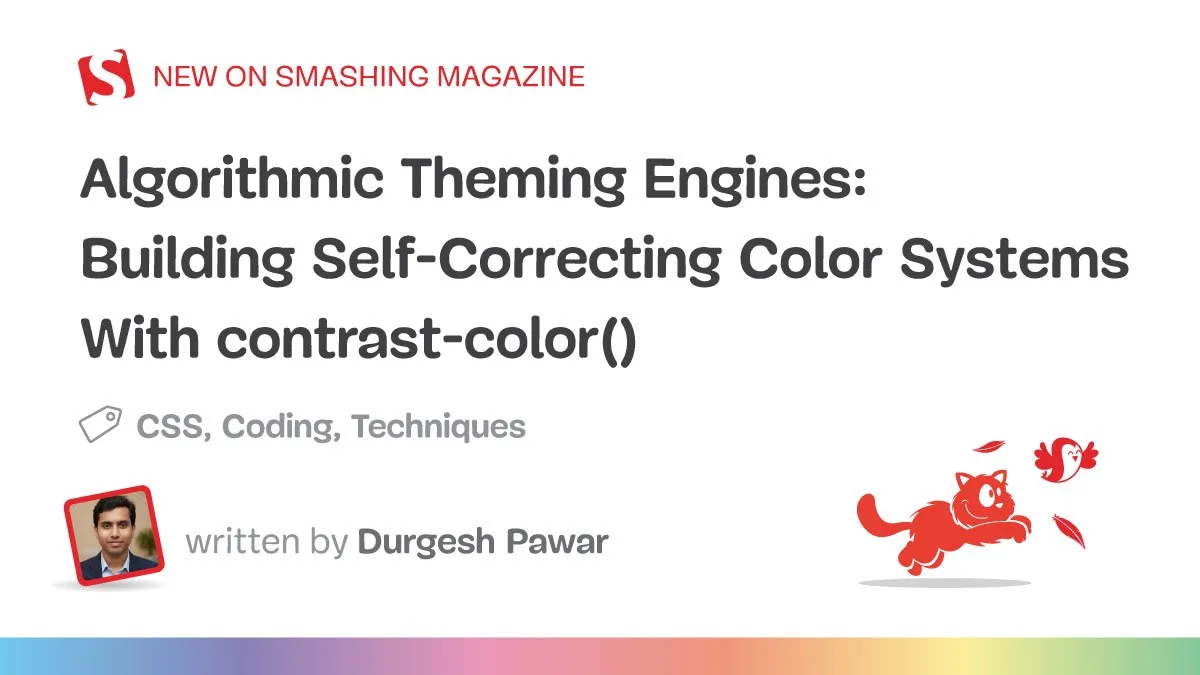 contrast-color() в CSS: браузер выберет цвет текста

Функция contrast-color() берёт фоновый цвет и о