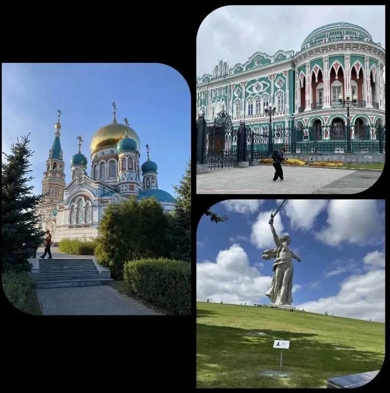 Красота наших городов: Омск, Екатеринбург, Волгоград..