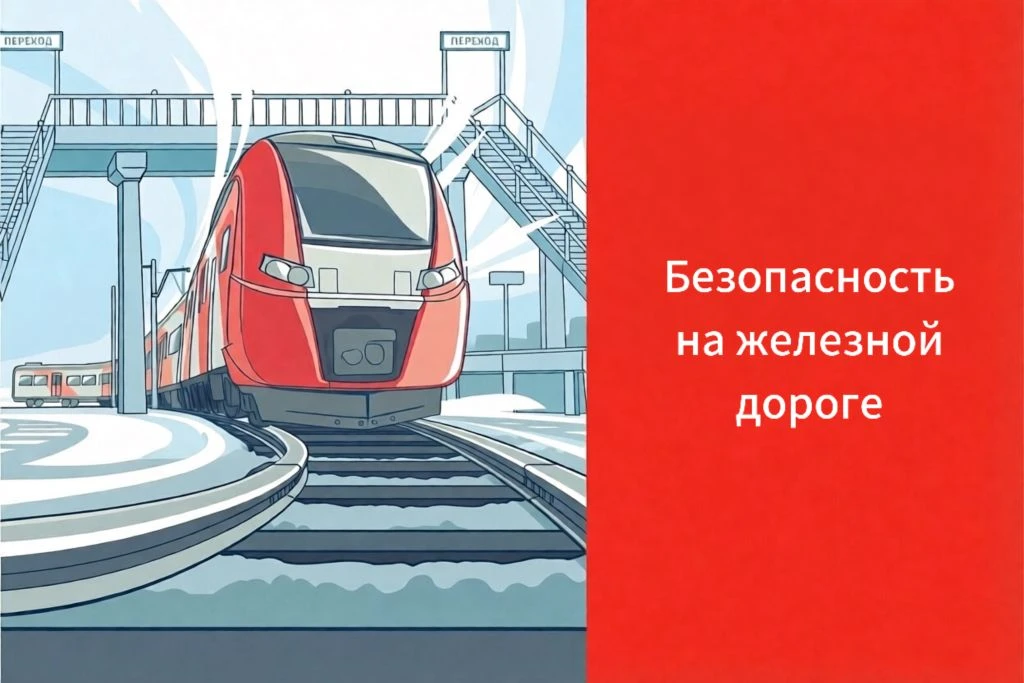 🚉 Безопасность на железной дороге: берегите себя и близких! 
 
Железная дорога - зона повышенной оп