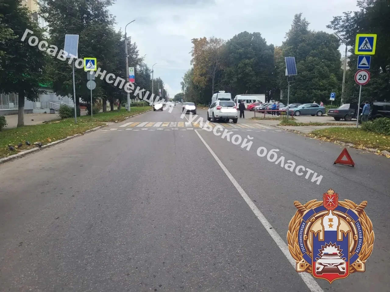 ❗️В Узловой водитель «Ниссана» сбил девочку на самокате.