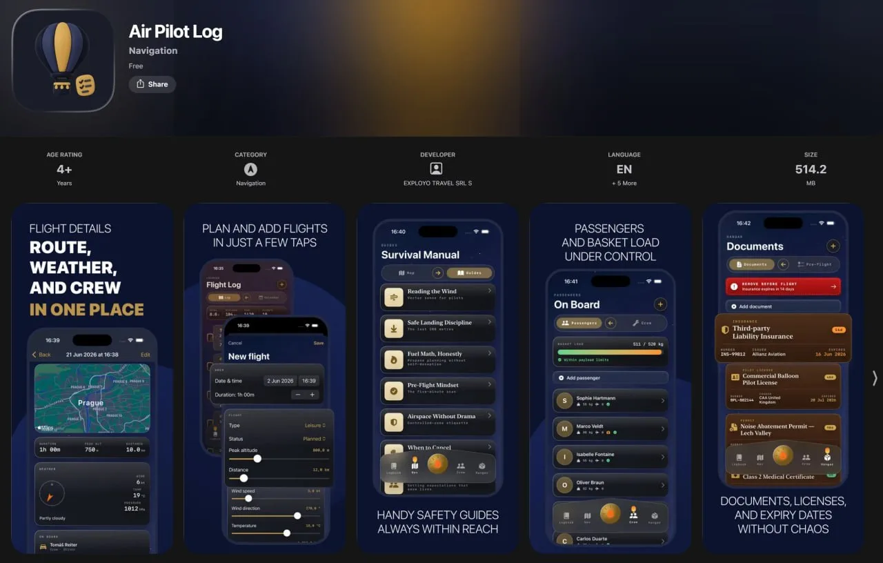 💳 Т-Банк выпустил новое партизанское приложение в AppStore: Air Pilot Log.