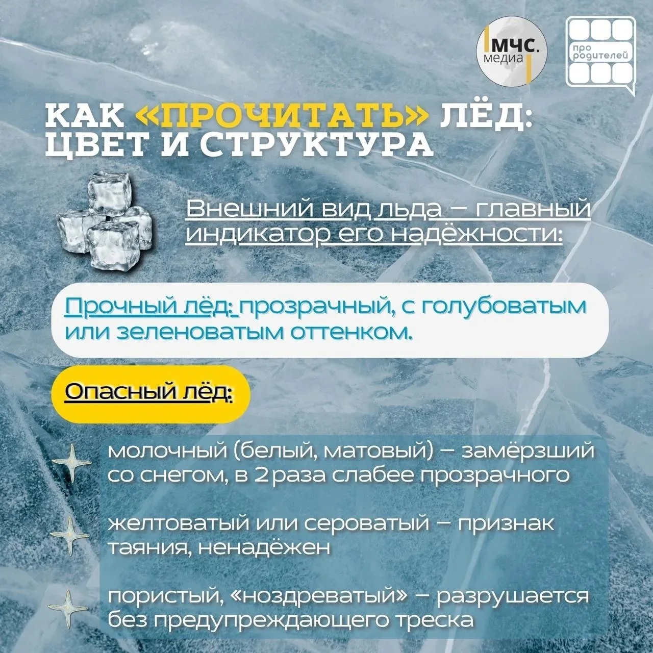 🧊Осторожно, лёд! Важные правила безопасности для родителей и детей    ❄С наступлением холодов водоём
