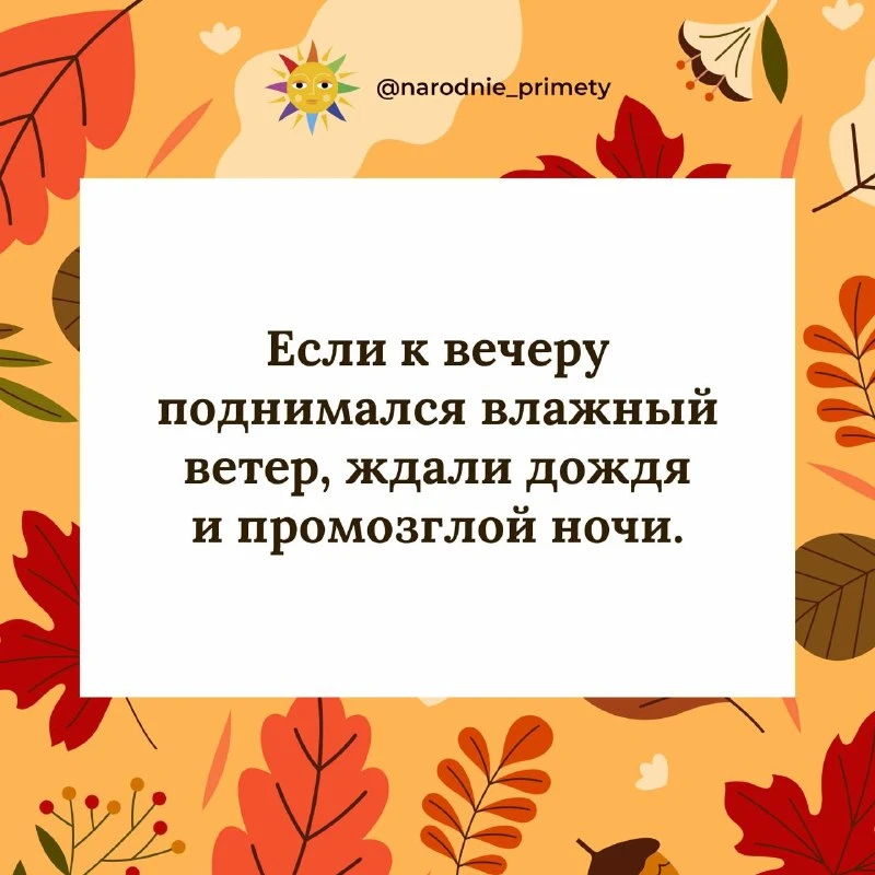 🌞Народные приметы