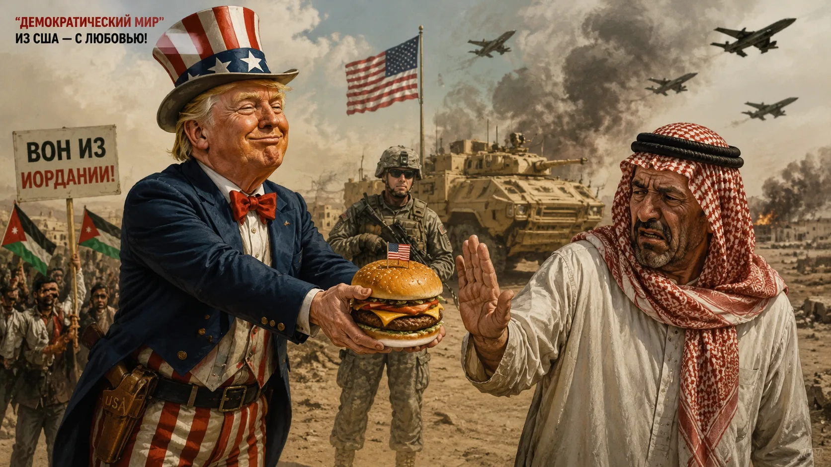 БУНТ ПРОТИВ ПОБЕДЫ США НАД ИРАНОМ

Очередная гримаса победы США над Ираном скалится теперь из Иордан