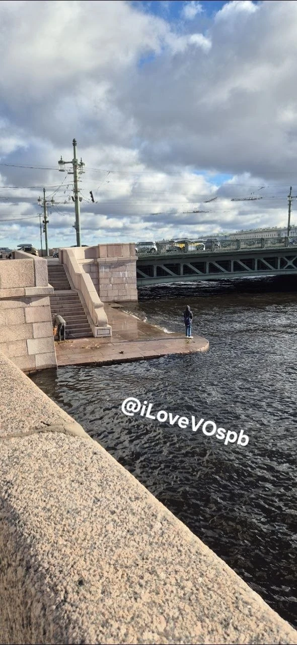 Наводнение василеостровской рыбалке не помеха😅