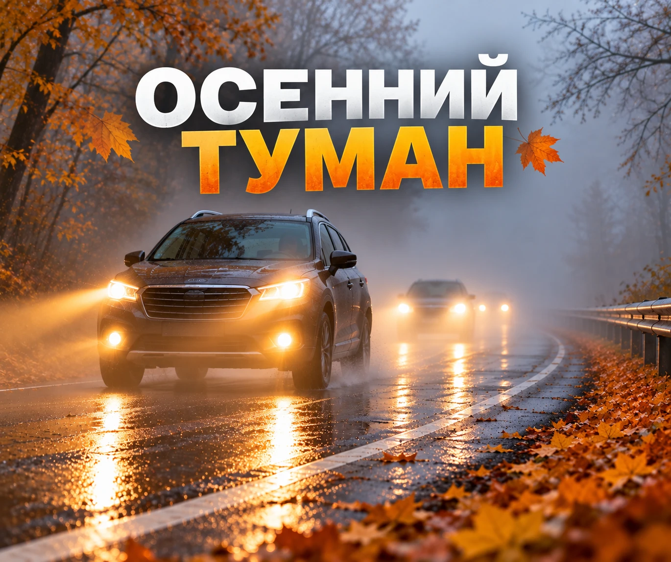 🌫️ Осенний туман: как подготовить автомобиль к плохой видимости