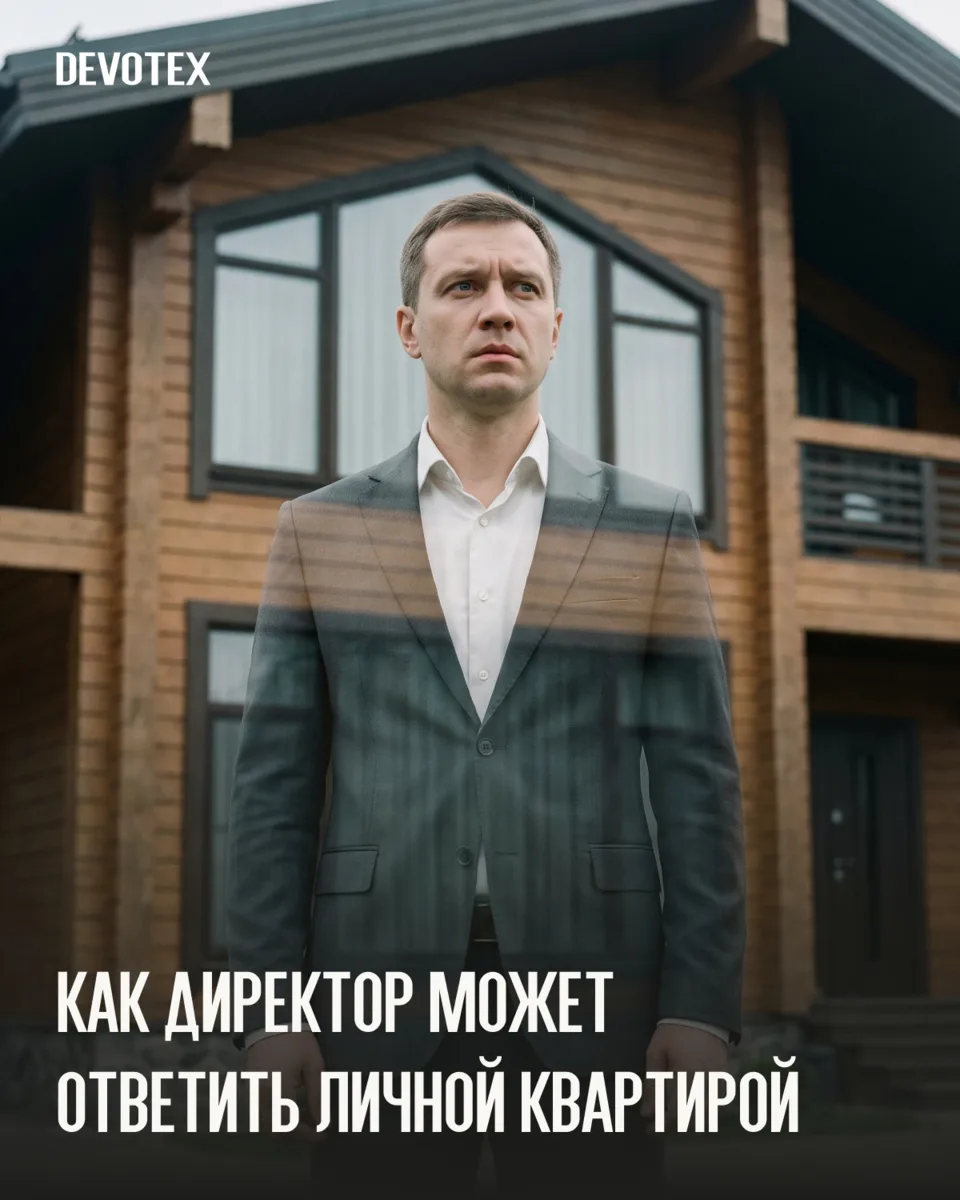 Как директор может ответить личной квартирой