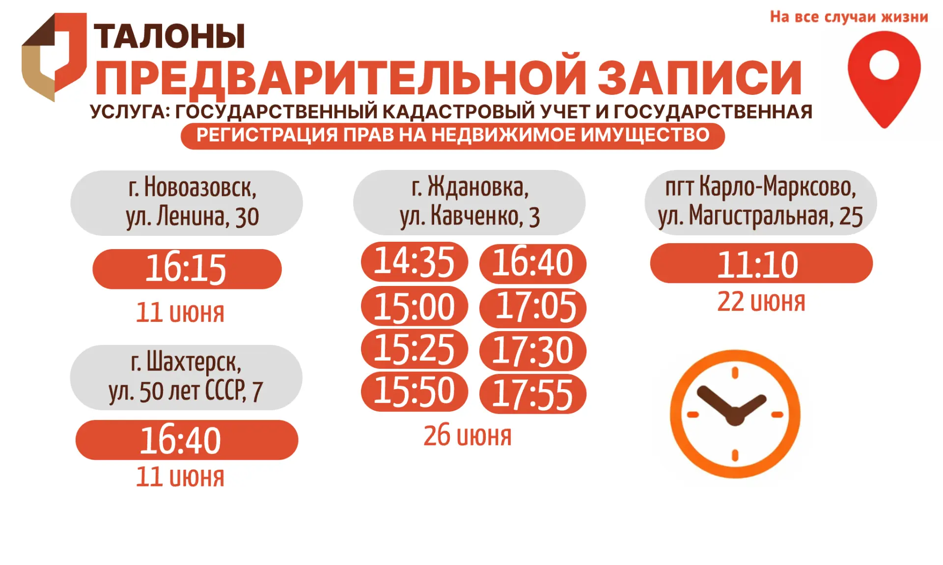 Актуальное наличие талонов в настоящий момент в разных отделениях МФЦ📍
🏠Услуга: Государственный ка