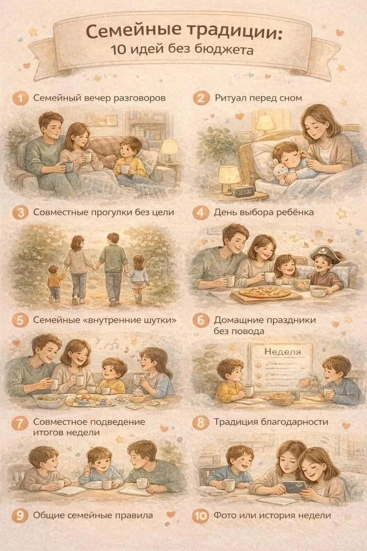 СЕМЕЙНЫЕ ТРАДИЦИИ – это то, что объединяет всех членов семьи.