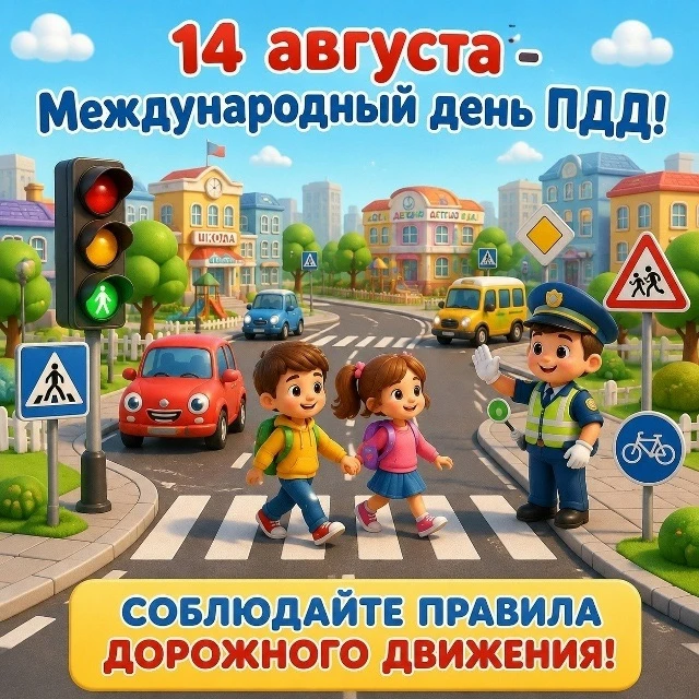 14 августа — Международный день ПДД! 🚦🌍