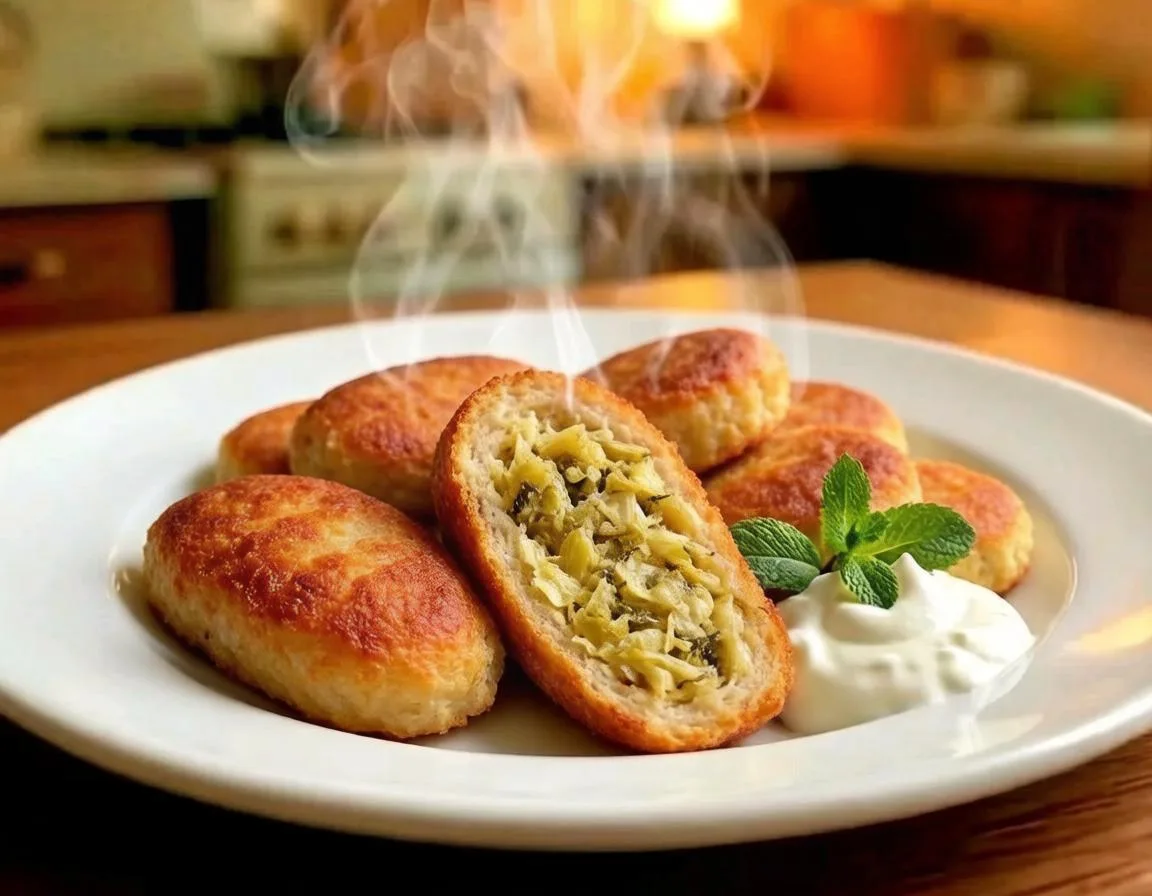 Картофельные зразы с капустой