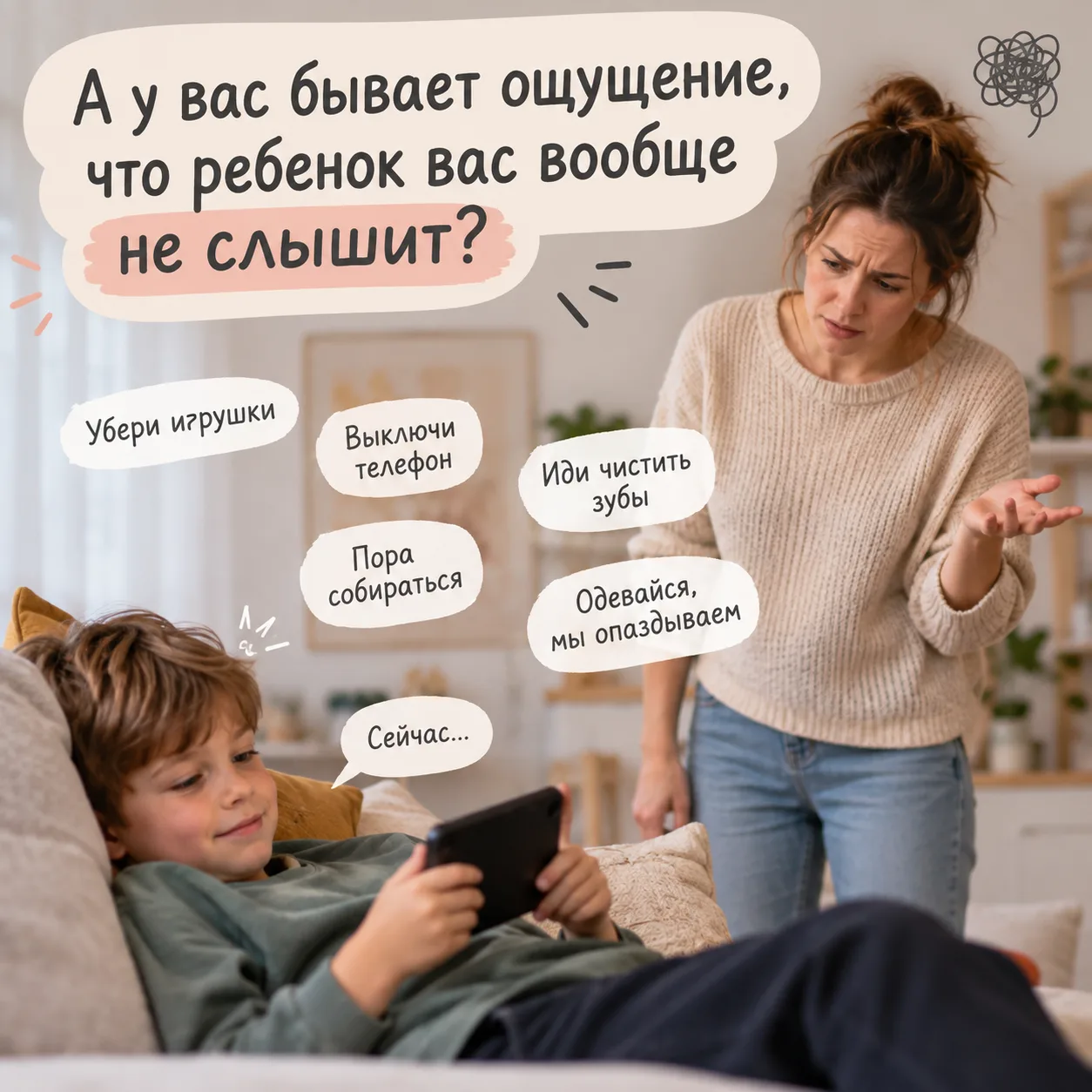 А У ВАС БЫВАЕТ ОЩУЩЕНИЕ, ЧТО РЕБЕНОК ВАС ВООБЩЕ НЕ СЛЫШИТ?