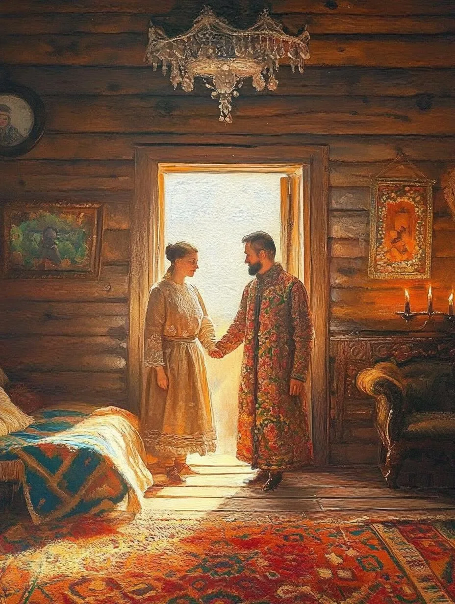 На Руси нельзя было здороваться через порог – считалось, что это приводит к ссорам. Порог был границ