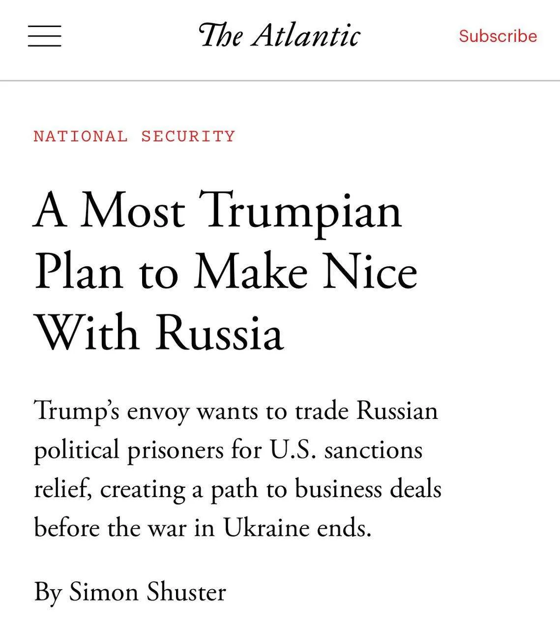 Дональд Трамп одобрил возможное смягчение американских санкций против России в обмен на...