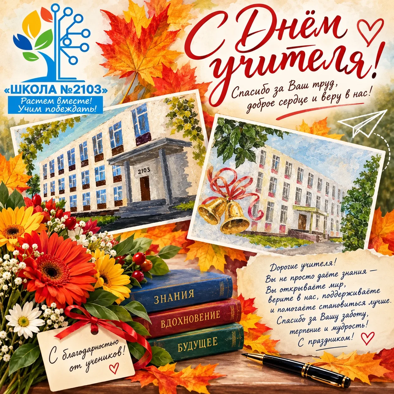 С Днём учителя, дорогие коллеги! 🍂