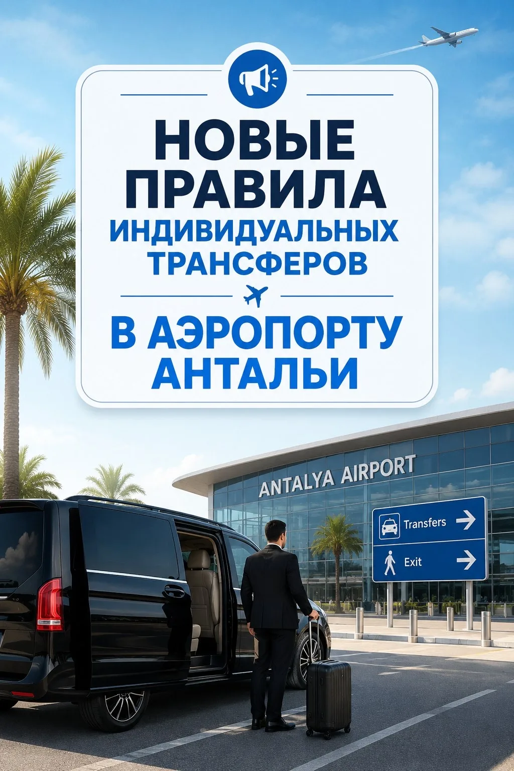 🚨 Внимание, меняются правила индивидуальных встреч в аэропорту Антальи!