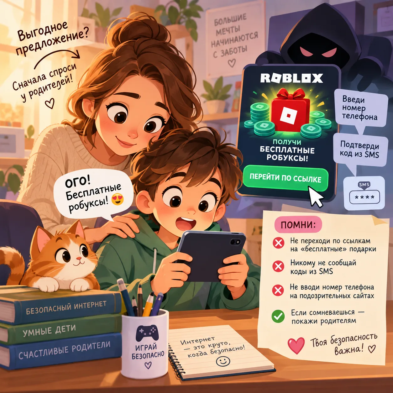 🎮 «Бесплатные робуксы и гемы» — новая приманка мошенников