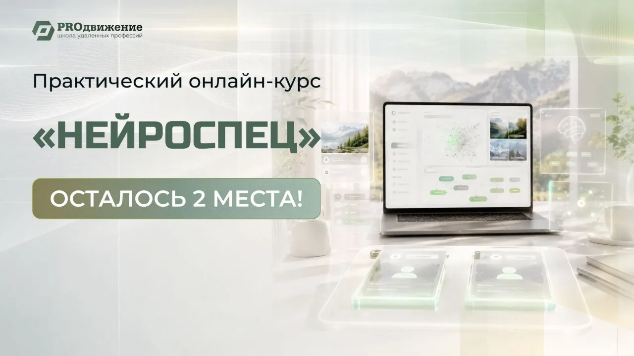 ⚠️ Осталось 2 места. Сегодня закрываем набор на «Нейроспец»!

На данный момент на курс «Нейроспец» 
