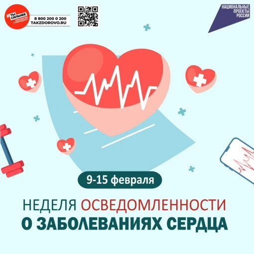 Неделя осведомленности о заболеваниях сердца (в честь 
международного дня осведомленности о пороках 