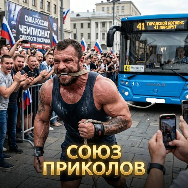 РОССИЯНИН ПРотащил 14 ТОНН ЗУБАМИ!