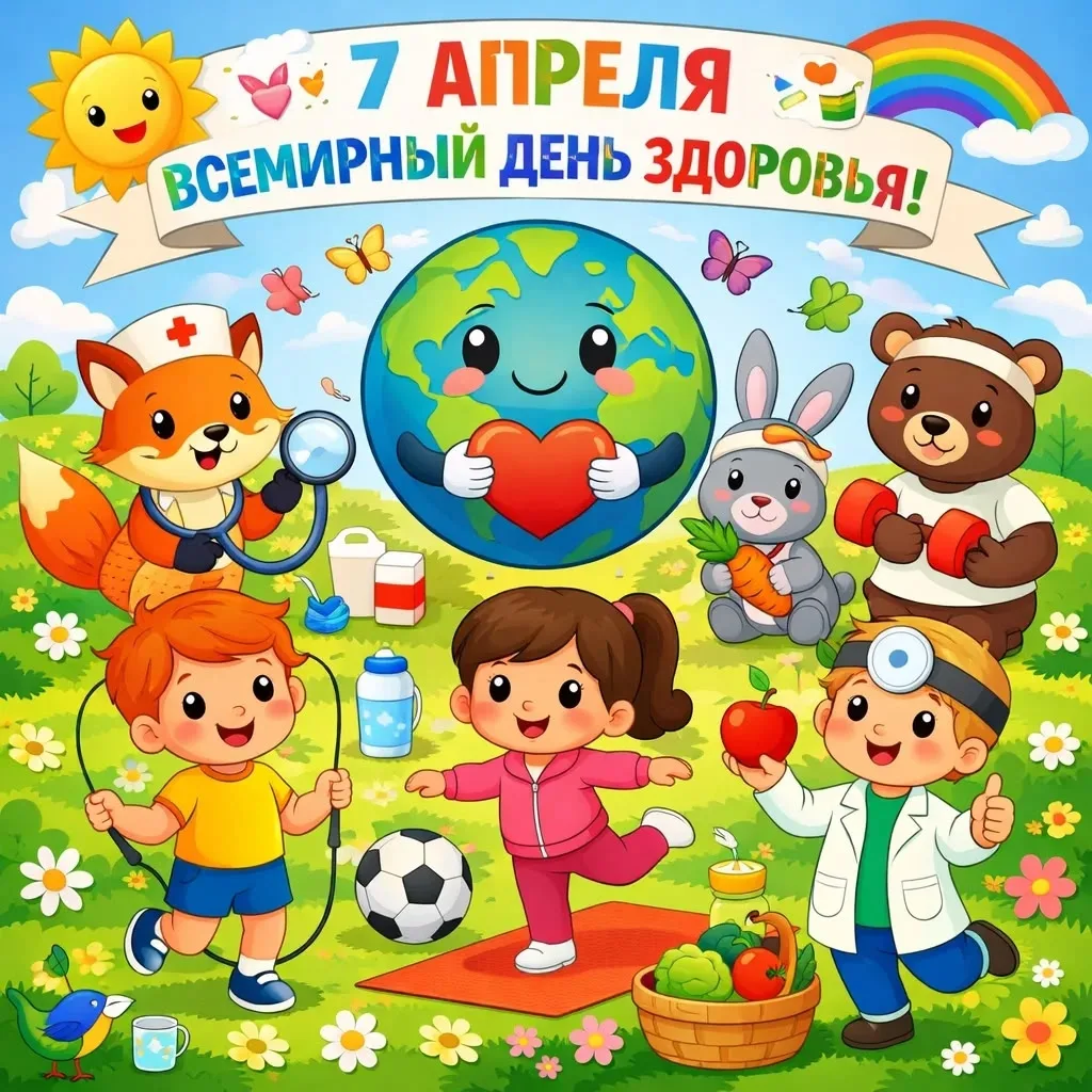7 апреля - Всемирный день здоровья.


#ГодДошкольногоОбразования
 #ЗабайкальскийКрайПРOсад
#ПРОсадЗа