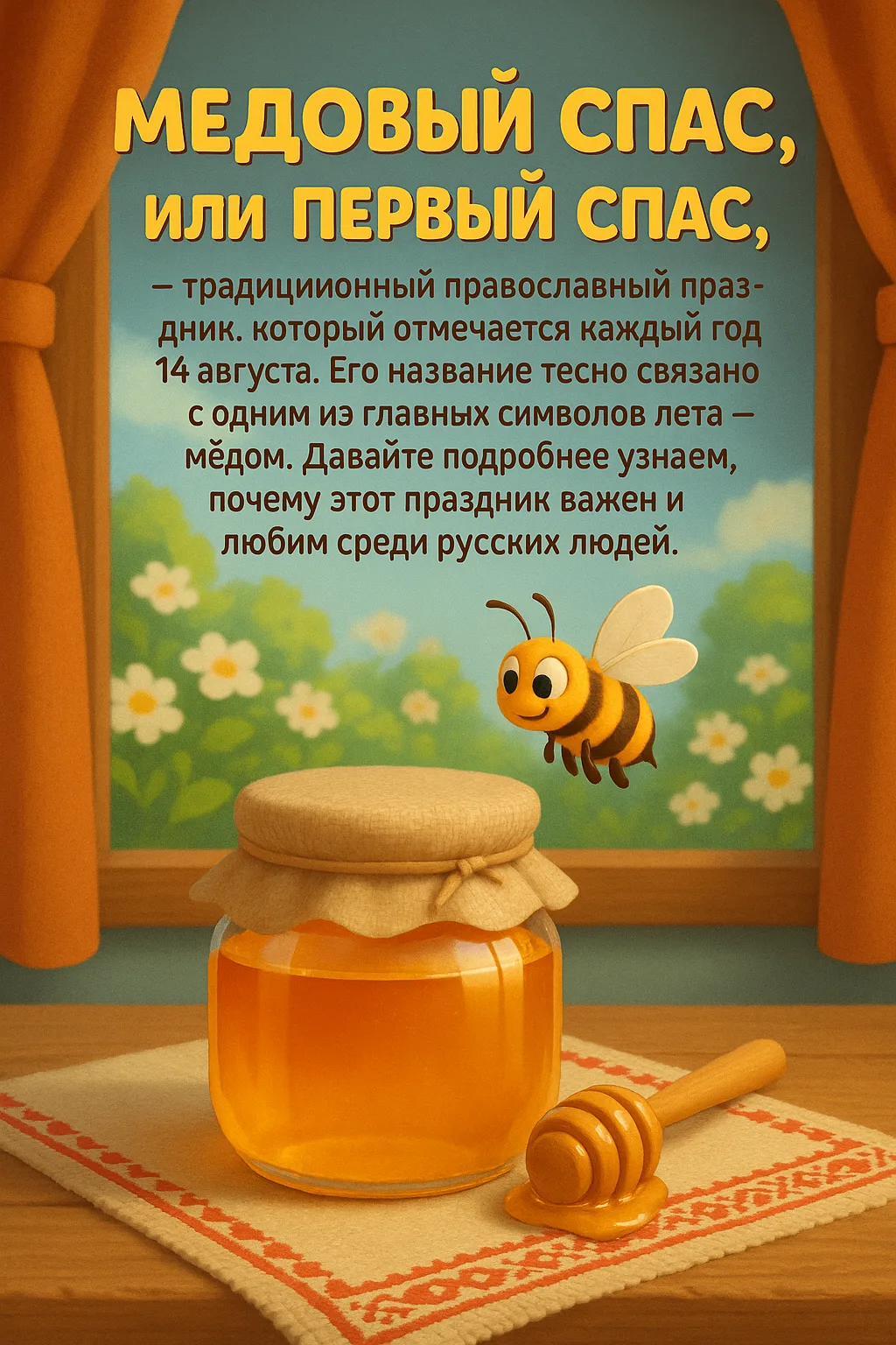 🍯Медовый Спас отмечается ежегодно 14 августа. Это народно-православный праздник, связа...