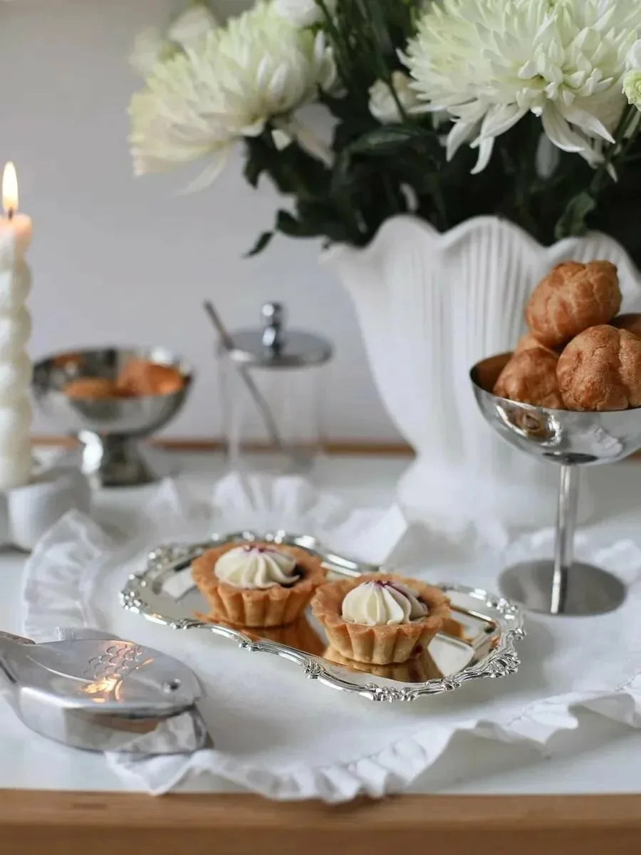 Что за винтажная красота? 😍 Металлический поднос для всяких вкусняшек. Размер 20 см х ...