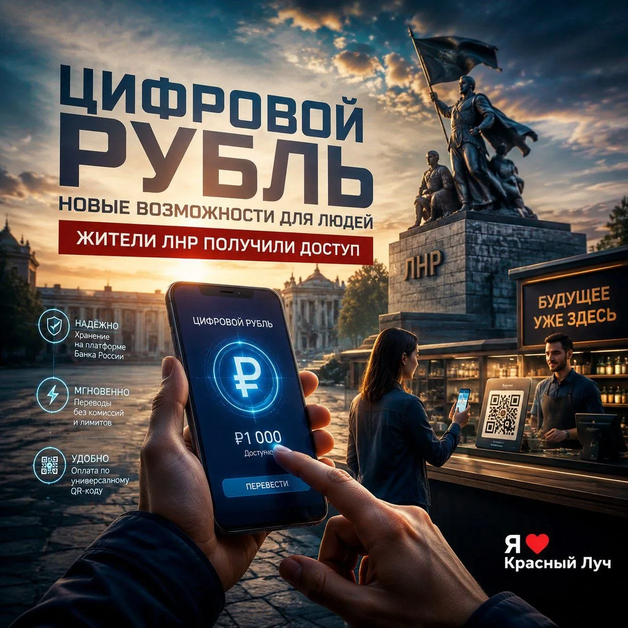 Жители ЛНР получили возможность пользоваться цифровыми рублями