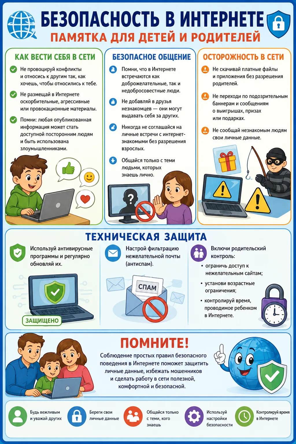 ❗Памятка для родителей: как обеспечить безопасность детей в социальных сетях❗
 
В современном мире с