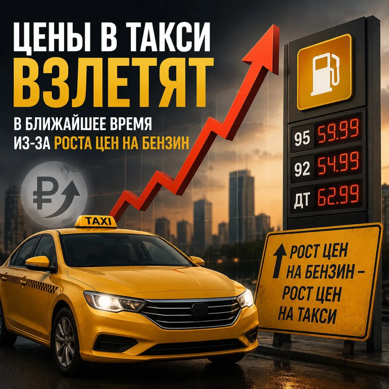 В ближайшее время стоимость поездок в такси может увеличиться. Причина — рост цен на то...