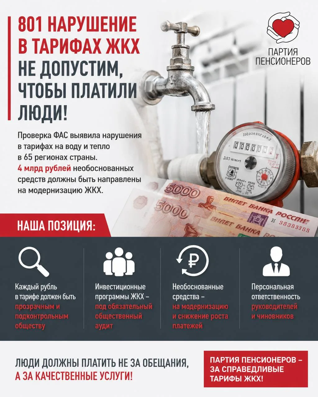 🚰💰 801 нарушение в тарифах ЖКХ и 4 млрд рублей необоснованных расходов

Такие звучные результаты п
