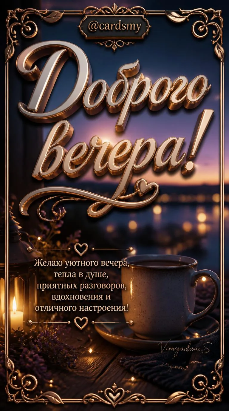 Уютного, доброго вечера!