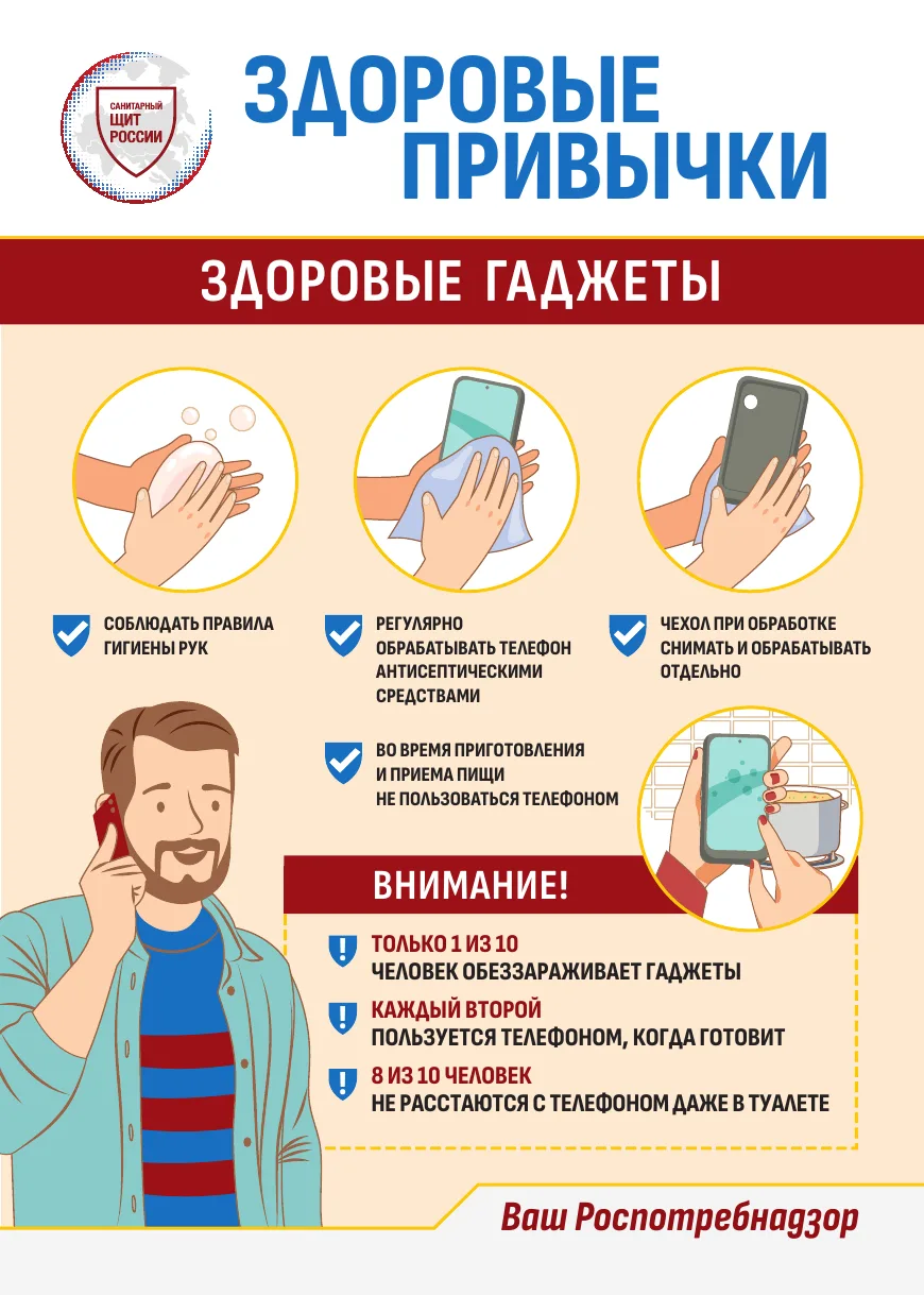 📱Дезинфекция гаджетов – важная часть личной гигиены