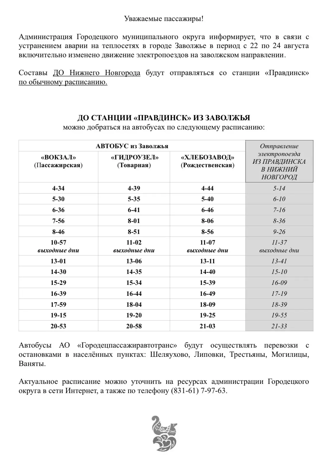 Внимание! Важная информация: