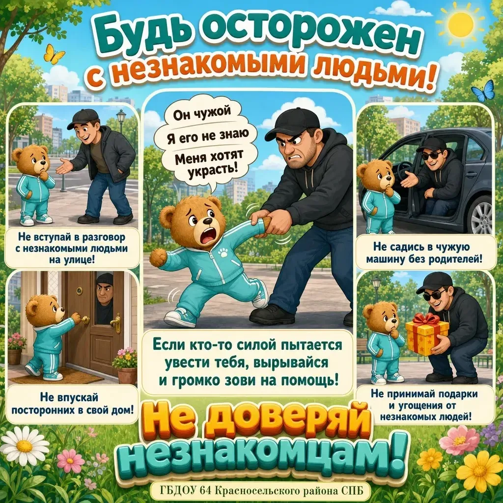 ✅ Внимание, родители! Учим детей безопасности

Уважаемые мамы и папы, напомните малышам простые, но 