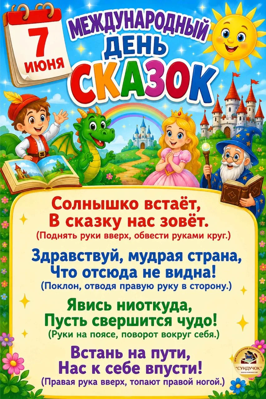 7 июня - Международный день сказок