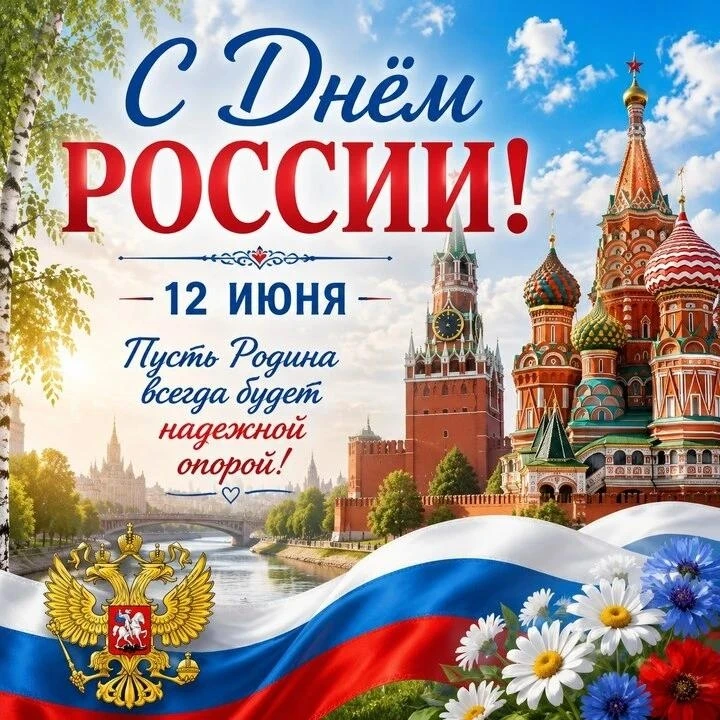 🇷🇺 С праздником, дорогие россияне!

12 июня – это День России, важнейший государственный праздник,