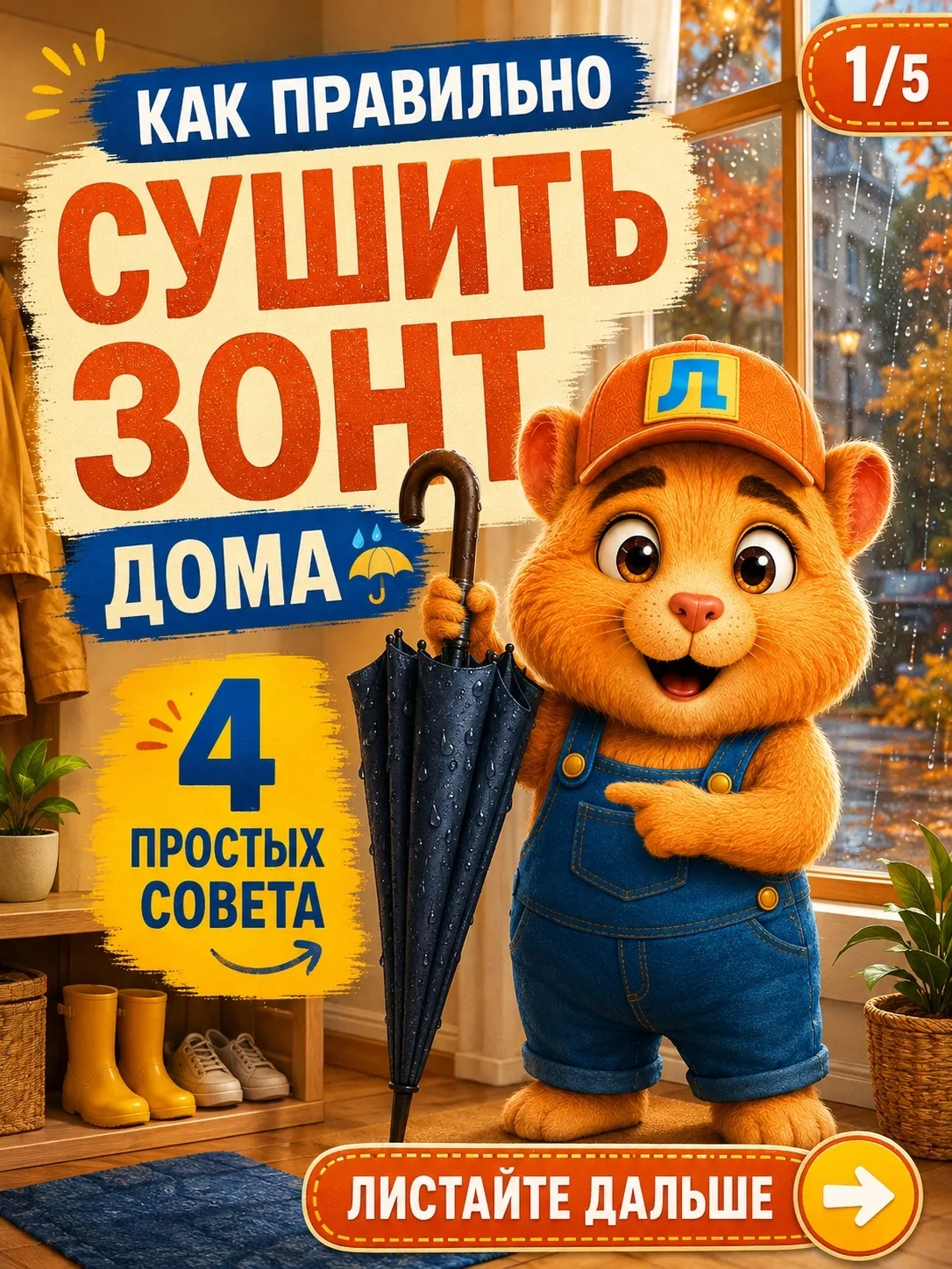 Осень приближается, дожди усиливаются, и зонт снова становится вещью, без которой всё ч...