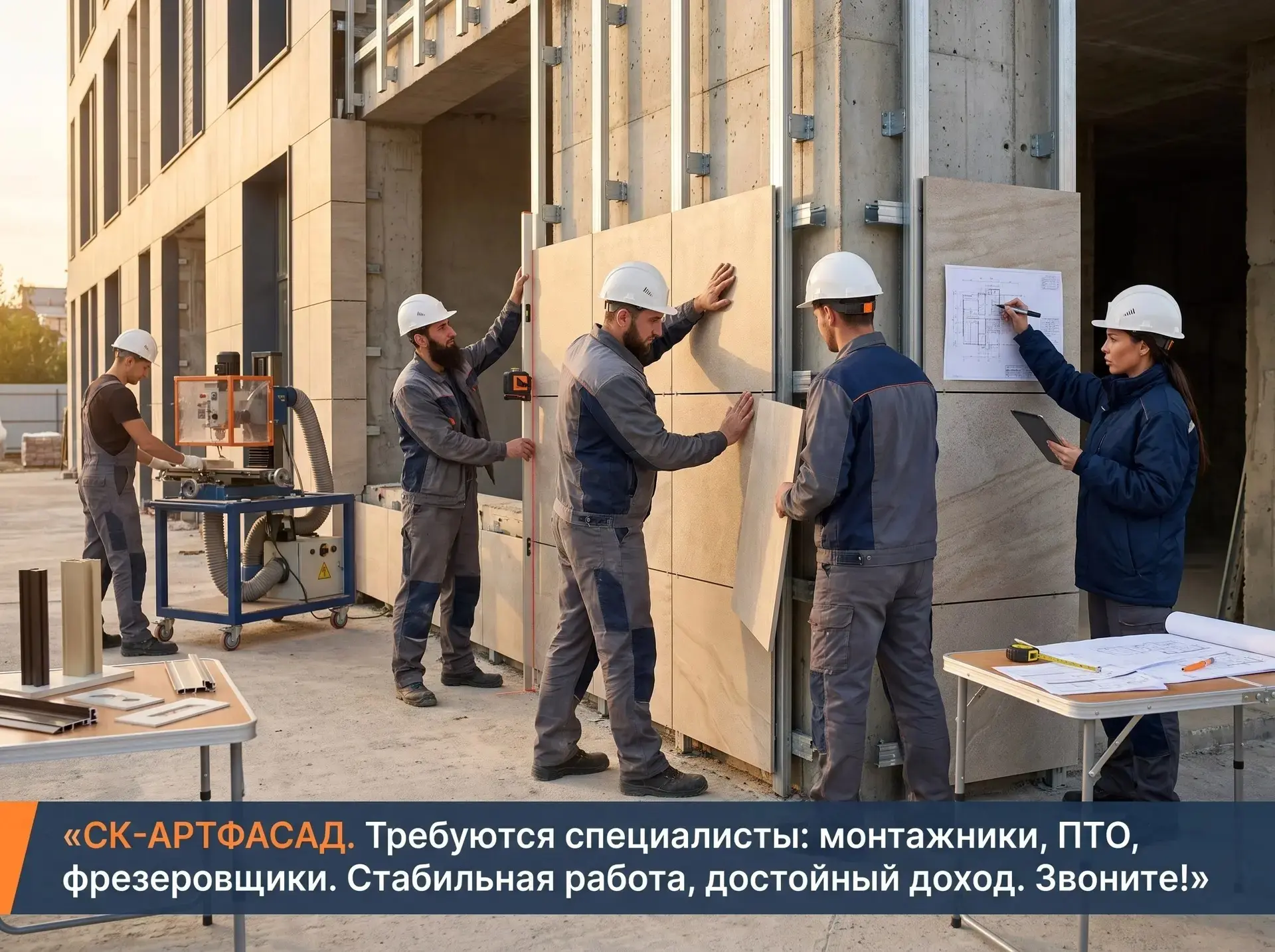 🏗 ООО «СК‑АРТФАСАД» набирает сотрудников на строительные объекты в Анапе!