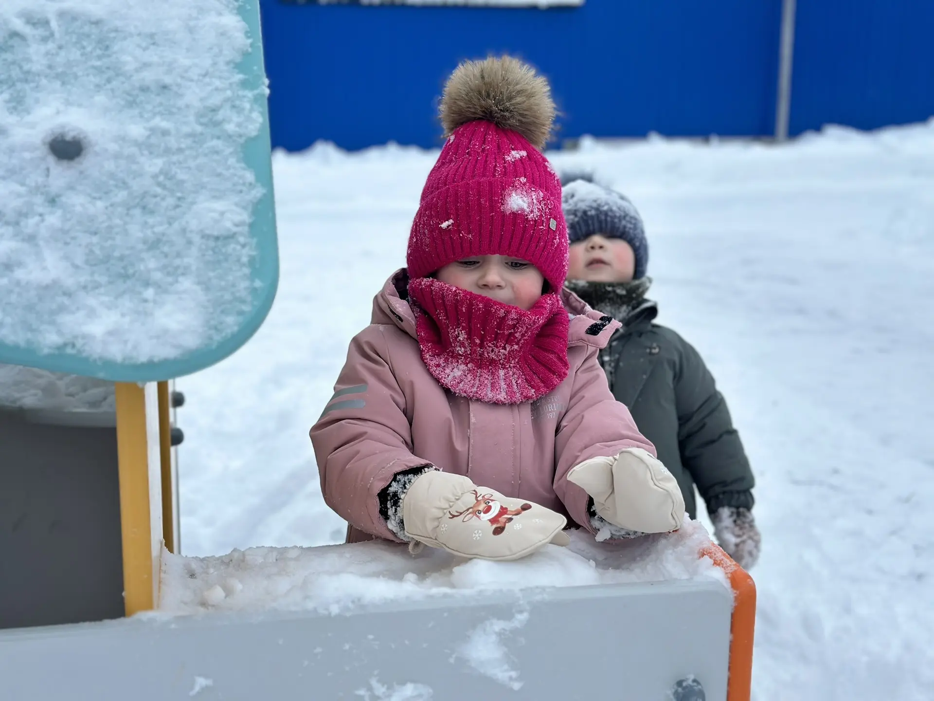Наши веселые зимние прогулки❄️☃️