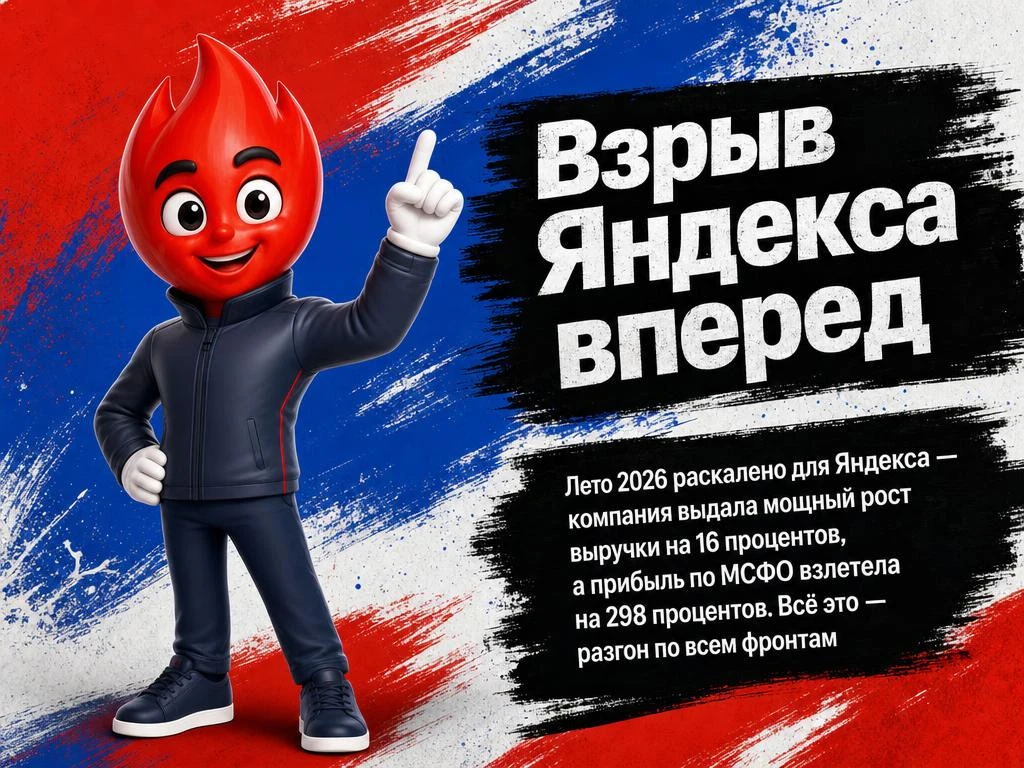 Яндекс влетел в 2 квартал 2026 с мощным ростом: выручка взлетела на 16%, а скорректированная чистая 