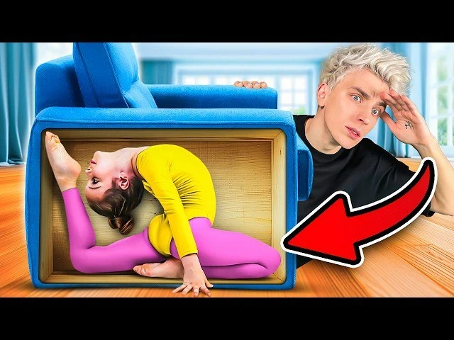 Играем в прятки с гимнастами!